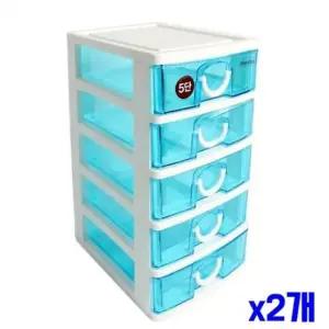 bns 테이블정리 5단 서랍장 x2개 편리한수납 플라스틱서랍장 수납정리함 책상수납함