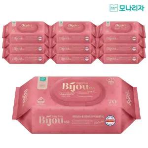 [모나리자]데이데이비쥬 아쿠아코랄 물티슈 70매*10입