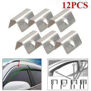 Heko G3 SNED 클립 용 바람비 디플렉터 금속 피팅 교체 스테인레스 스틸 자동차 창 액세서리