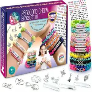 매력이 담긴 파라코드 팔찌 만들기 키트 - 8세 9세 10세 11세 12세 및 13세 14세 청소년을 위한 미술 공예