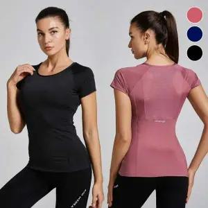 슬림핏 통기성 메쉬 스포츠 상의 운동복 트레이닝웨어