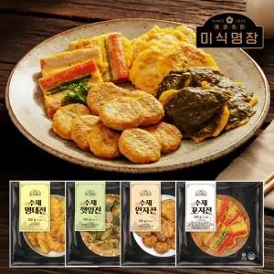 김선영 미식명장 모둠전 세트 1팩당 300g 명태전 완자전 꼬지전 깻잎전