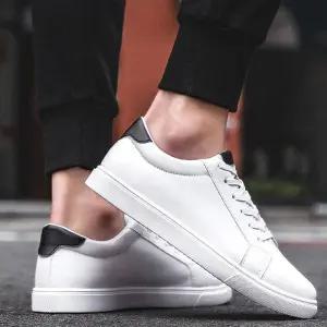 남자 모던 스니커즈 남성 운동화 캐주얼화 레더 신발