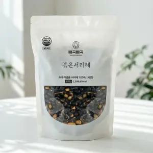 모닝팜 국산 검정콩 검은콩 뻥튀기 볶은서리태 500g