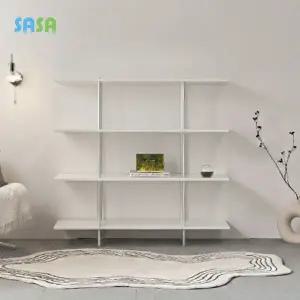 사사가구 엘린 미드센츄리 4단 1200 선반형 모던 장식장