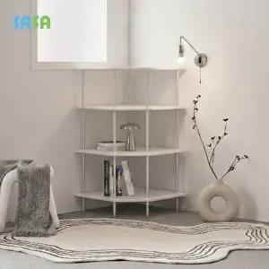 사사가구 엘린 미드센츄리 4단 코너형 모던 장식장