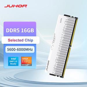JUHOR 메모리아 램 DDR5 RAM 16GB 5600MHz 6000MHz DIY 컴퓨터 게이밍 데스크탑 메모리