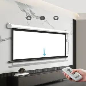 빔프로젝터 전동 스크린 가정용 학원용 사무실