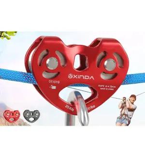 로프도르래 베어링 집라인 야외 케이블 레져용 이중축