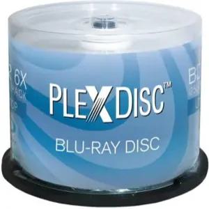 PlexDisc 633-814 25GB 6X 블루레이 로고 탑 싱글 레이어 레코딩 가능 디스크 BD-R 50디스크 스핀들