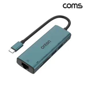 [셀러에이드]C타입 USB 멀티허브 컨버터 Type C USB3.0 카드리더 SD TF 이더넷 PD충전