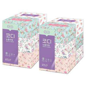 코디 뉴플라워 미용티슈, 250매, 6입, 2개