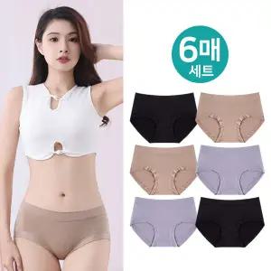 (30%즉시할인) 소프트 임파선미디 세트 (6매세트) 여성팬티