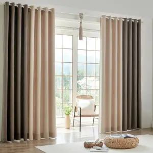 뷰하우스 겐트 원톤 투톤 암막커튼 아일렛 핀 레일 거실 침실 안방 커텐 프리미엄 원단