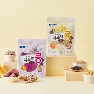 [베베쿡] 처음먹는 유기농 사르르쿵 6봉 (오리지널3+자색고구마3)