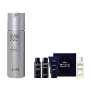 [카드12%] 아이오페 맨올데이퍼펙트 톤업올인원 120g +키트3종+에센스 폼 18ml