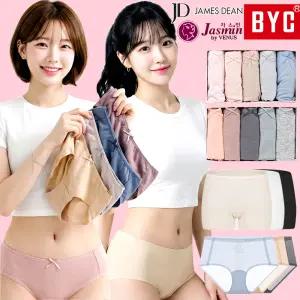[BYC/제임스딘] 여성 팬티 세트 순면 쿨 인견 모달 면스판 위생 요일 삼각 사각 드로즈 속바지 맥시 노라인 심리스 햄 레이스 여자 주니어 엄마 할머니 빅사이즈 속옷 110 120