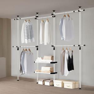 왕자 대형트윈 선반 시스템 드레스룸 행거 수납 옷걸이 526