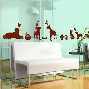 [GM데코] is197-강아지&고양이패턴_대형_그래픽스티커