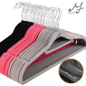 [엠에프매직하우스]MF고리회전형 논슬립 벨벳옷걸이 10P 표준/대형/유아/바지걸이