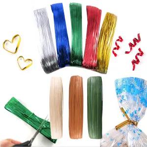 타래 빵끈 칼라/종이 선물 제과 제빵 포장 리본타이 -8칼라