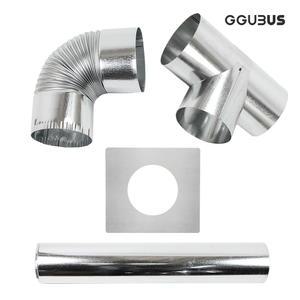 꾸버스 국산 화목난로 연통 65,90,110,125,150mm 펠렛난로 화로대