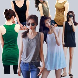 신상 여름티 레이어드 롱나시 끈 나시 요가복 필라테스 망고 스판 크롭 면티 롱티 오프숄더 시스루 반팔 긴팔 거즈티 여성티셔츠