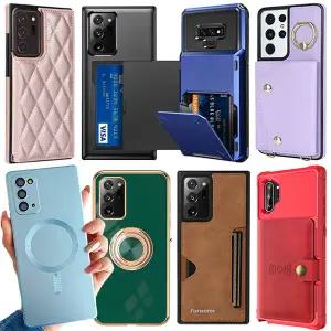 갤럭시노트20 10 9 8 플러스 울트라 라이트 실리콘 카드수납 지갑 맥세이프 하드 핸드폰 케이스