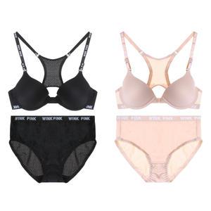 여자 4종 브라 세트 몰드 앞후크 매쉬속옷 데일리 D155