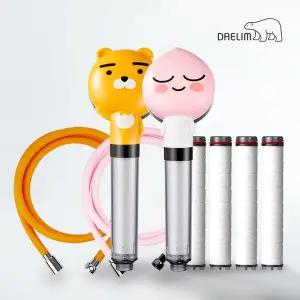 [DAELIM]대림바스 필터샤워기 카카오 완벽세트 [본품+샤워줄+필터1box] / 라이언,어피치 택1