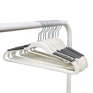 화이트래빗 디자인 논슬립 옷걸이  아동용베이직 30p 그레이