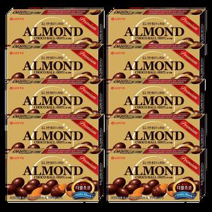 롯데 아몬드초코볼 46g x 10개 / 초콜릿 과자 간식