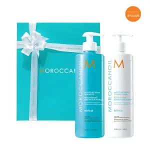 [모로칸오일](하남점)[신세계백화점]모로칸오일 모이스처 리페어 샴푸&컨디셔너 500ml 세트