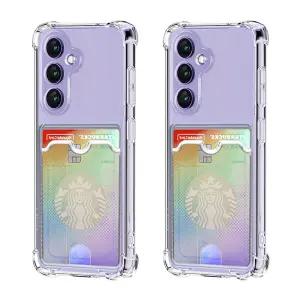 [ 1개+1개 ] 카드 젤리케이스 갤럭시 A17 S25 엣지 S24 FE S23 울트라 A36 A35 A25 퀀텀 와이드 버디 점프 아이폰 17 16 15 14 카메라 보호