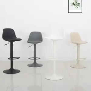 A121 심플 바의자 발걸이형 홈바 아일랜드 식탁 바텐 파우더코팅 높은의자 카페