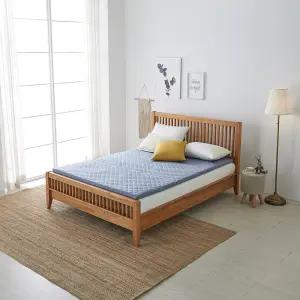 라폼 3단 접이식 천연 라텍스 토퍼 매트리스 침실 거실 매트 단단한 하드 / 7.5cm Q