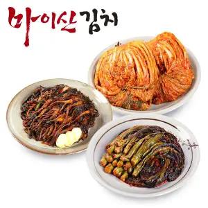 마이산김치 3종1호 포기김치3kg/고들빼기1kg/갓김치1kg