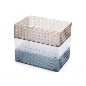 센스 스텝바구니 3호 플라스틱 바구니 사각 소품수납 부품 옷 정리함