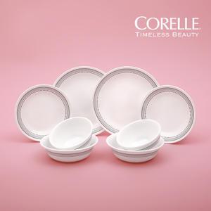 코렐 미스틱그레이 2인 8P 공기 접시 세트