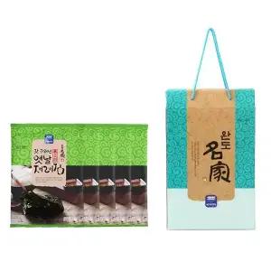 완도명가 갓구워낸 옛날재래김(무조미)선물세트3호(5매x5봉)