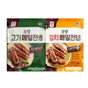 사조오양 메밀전병 군만두 고기맛 매운맛 1200g 2개