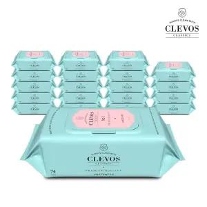 [클레보스] 넘버원 민트 물티슈 캡형 74매 20팩