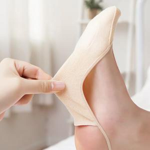 61sec no.83 여성 안벗겨지는 슬링백 끈 앞 면 덧신 뮬 면 쿠션 하이힐 블로퍼 논슬립 구두 샌들 반 양말