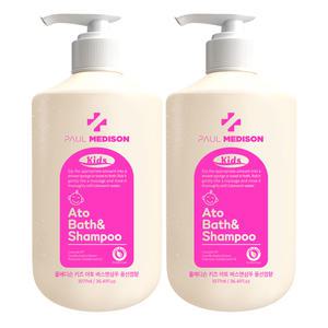 폴메디슨 키즈 아토 대용량 바스앤샴푸 풍선껌향, 1077ml, 2개