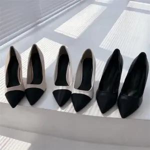 [오노마] ONM 여성베이직 데일리 투톤 하이굽 면접구두 (S8647571)