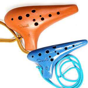 도자기 대표브랜드 도나티 고급 도자기 오카리나 소프라노 알토C 파랑 황토 맑은소리