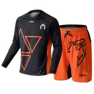 MCN MTB 라이딩 긴팔져지+반바지 세트 쉐도우선셋