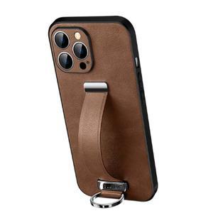 [데켄스]아이폰14케이스 핸드스트랩 링 가죽 하드 케이스 M918