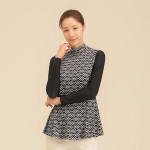 [기타][엘르골프] 여성 ED 플리츠 터틀 티셔츠_6