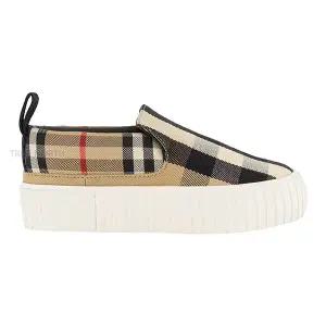 [버버리] 키즈 8062781 빈티지 체크 슬립온 아카이브베이지